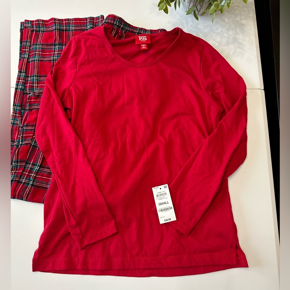 Brinkley plaid pajama set Christmas family pajamas